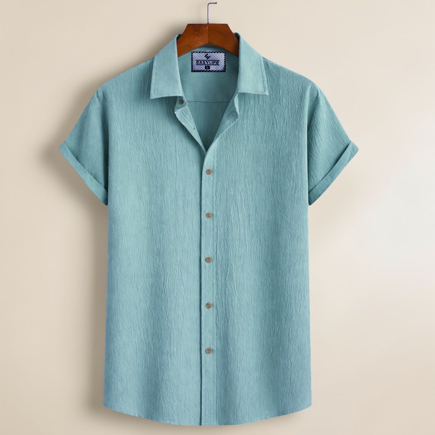 Zafran Half Sleeve Shirt - Sea Green