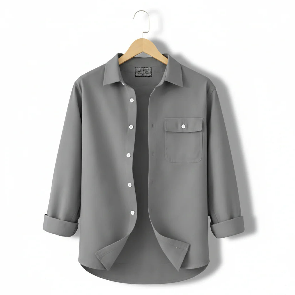 Premium Heritage Full Sleeve Shirt - Ash