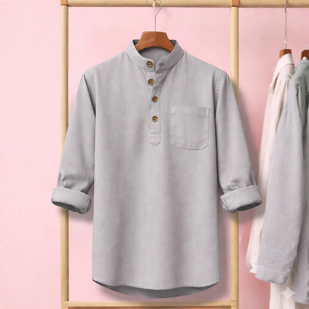 Heritage Soft Cotton Katua - Ash