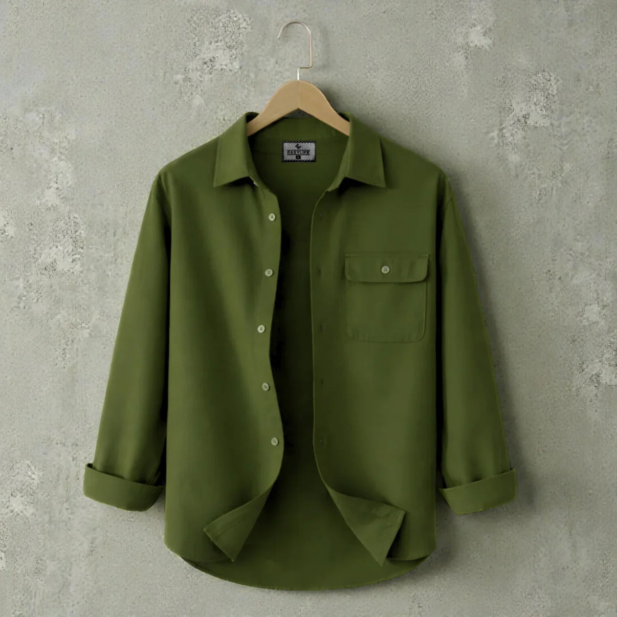 Premium Heritage Full Sleeve Shirt - Olive