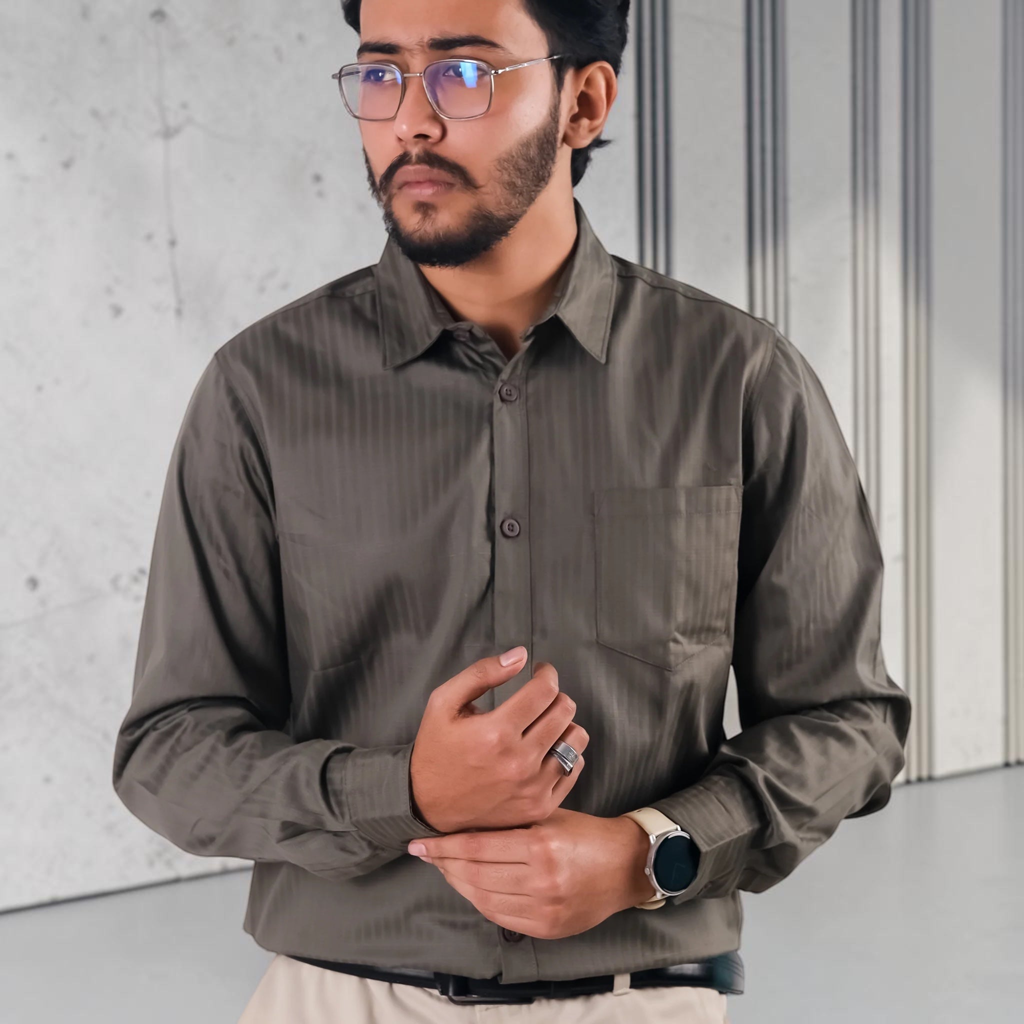 Fin Cotton Stripe Shirt's