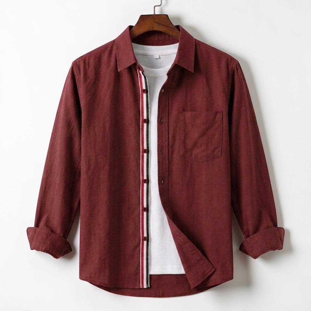 Contrast Placket Shirt