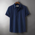 Premium Half Sleeve Cotton Katua - Navy Blue