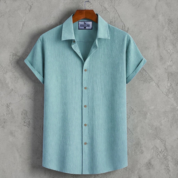 Zafran Half Sleeve Shirt - Sea Green