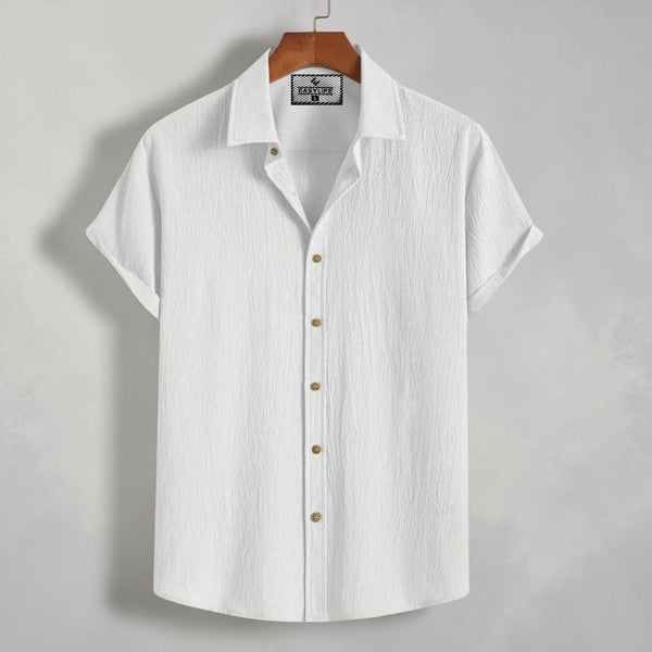Zafran Half Sleeve Shirt - White