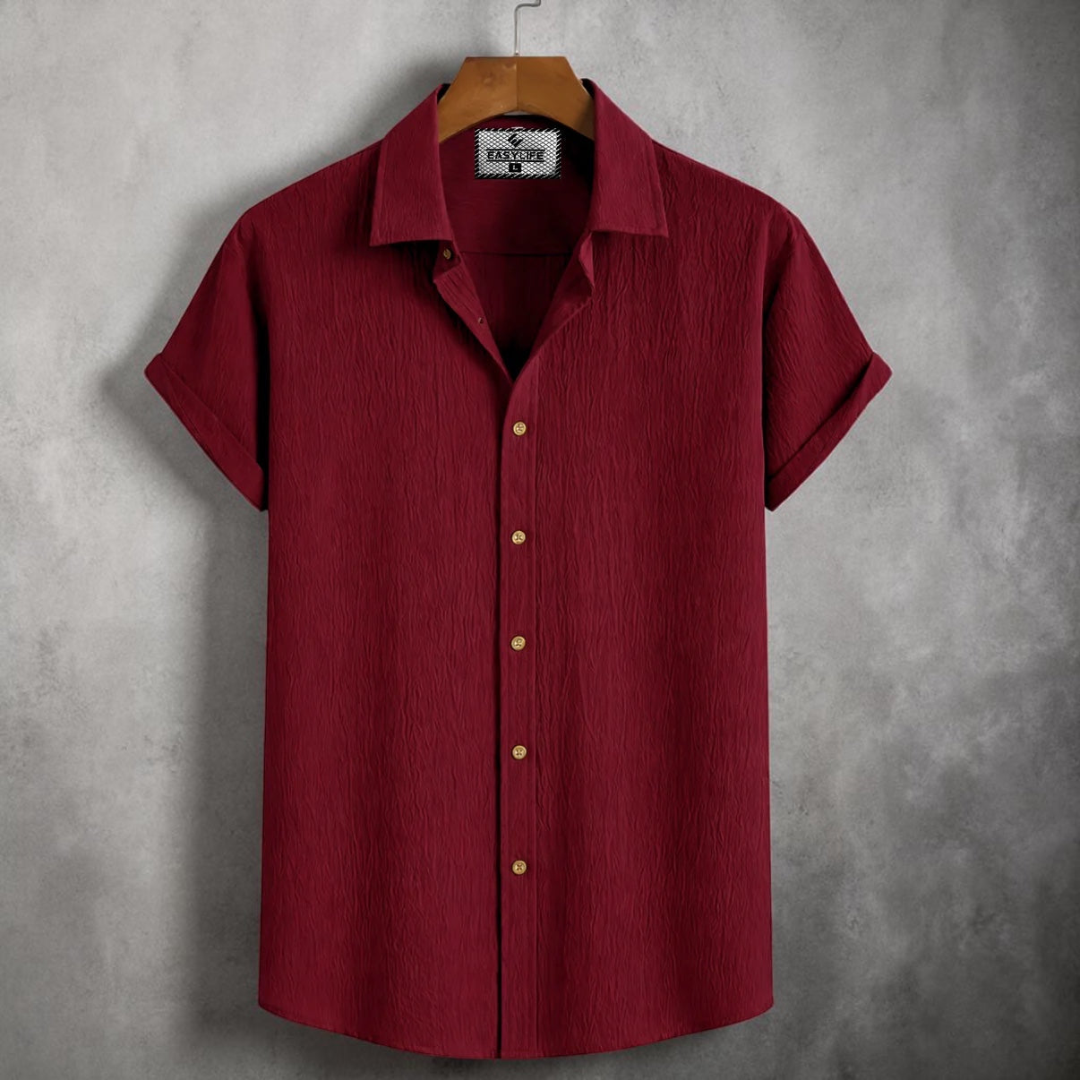 Zafran Half Sleeve Shirt - Men's Maroon