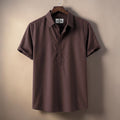 Premium Half Sleeve Cotton Katua - Chocolate