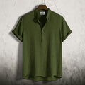 China Cotton Half Sleeve Katua - Olive