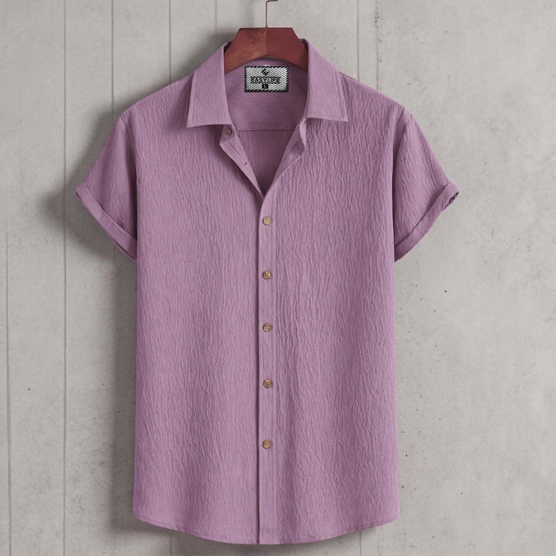 Zafran Half Sleeve Shirt - Deep Onion
