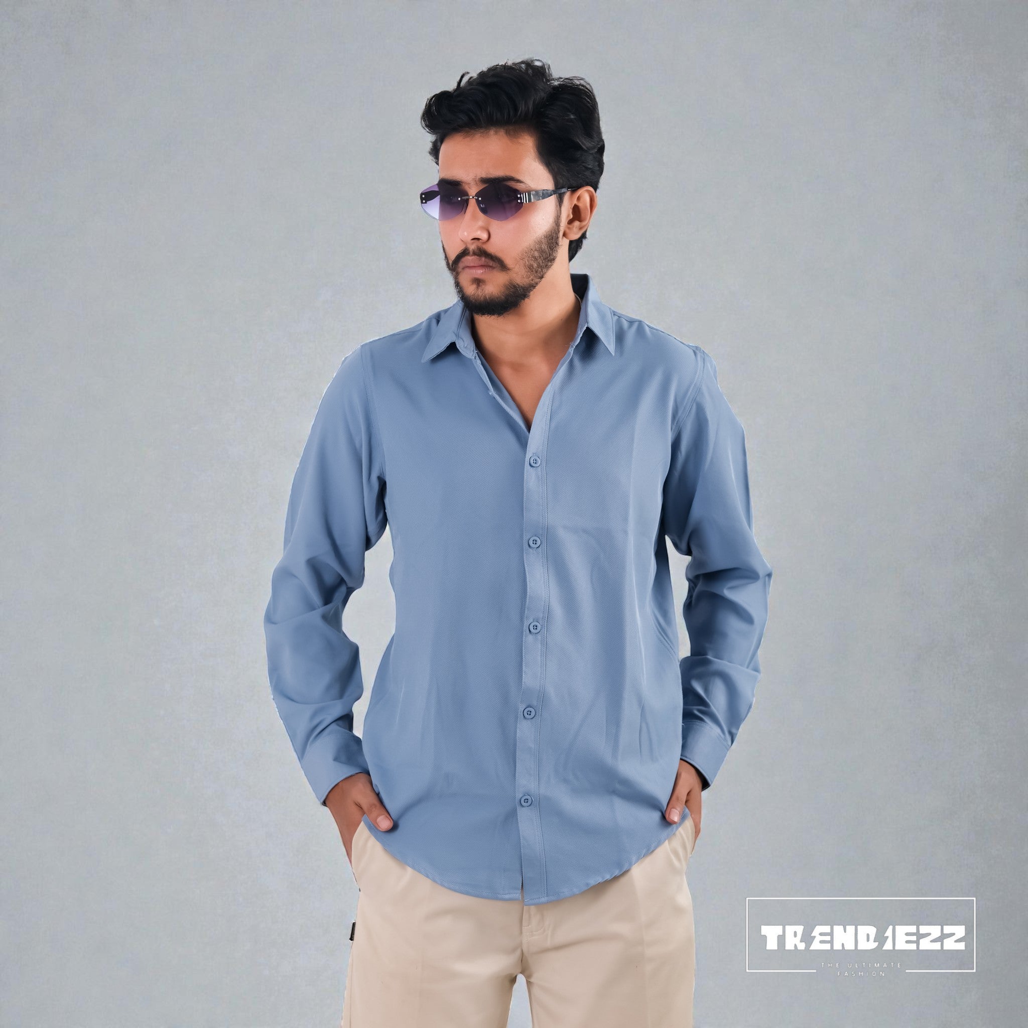 Royal Cherry Premium Shirt - Sky Blue