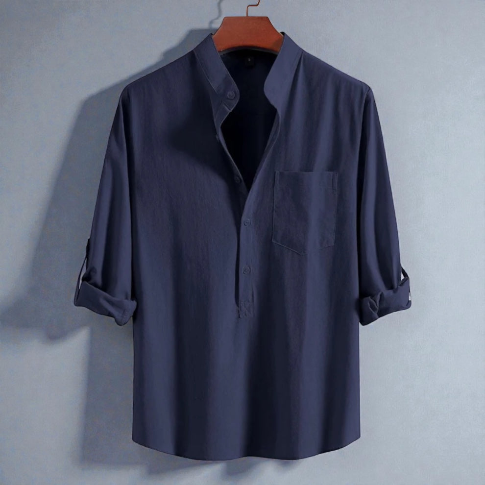 Luxury Full Sleeve Katua - Navy Blue
