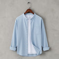 Bend collar full sleeve casual shirt - Light Sky