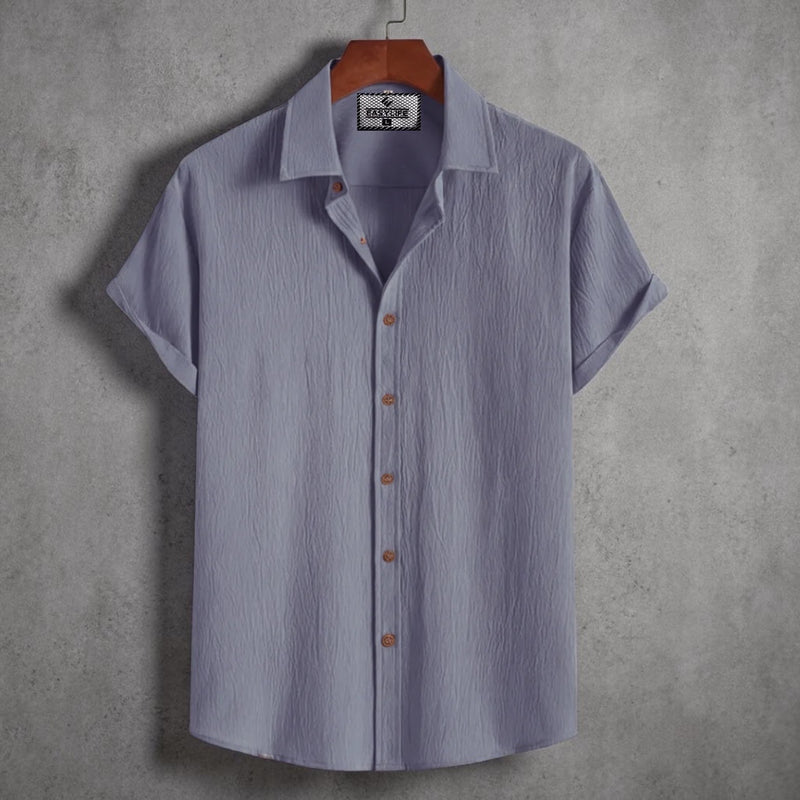 Zafran Half Sleeve Shirt - Ash