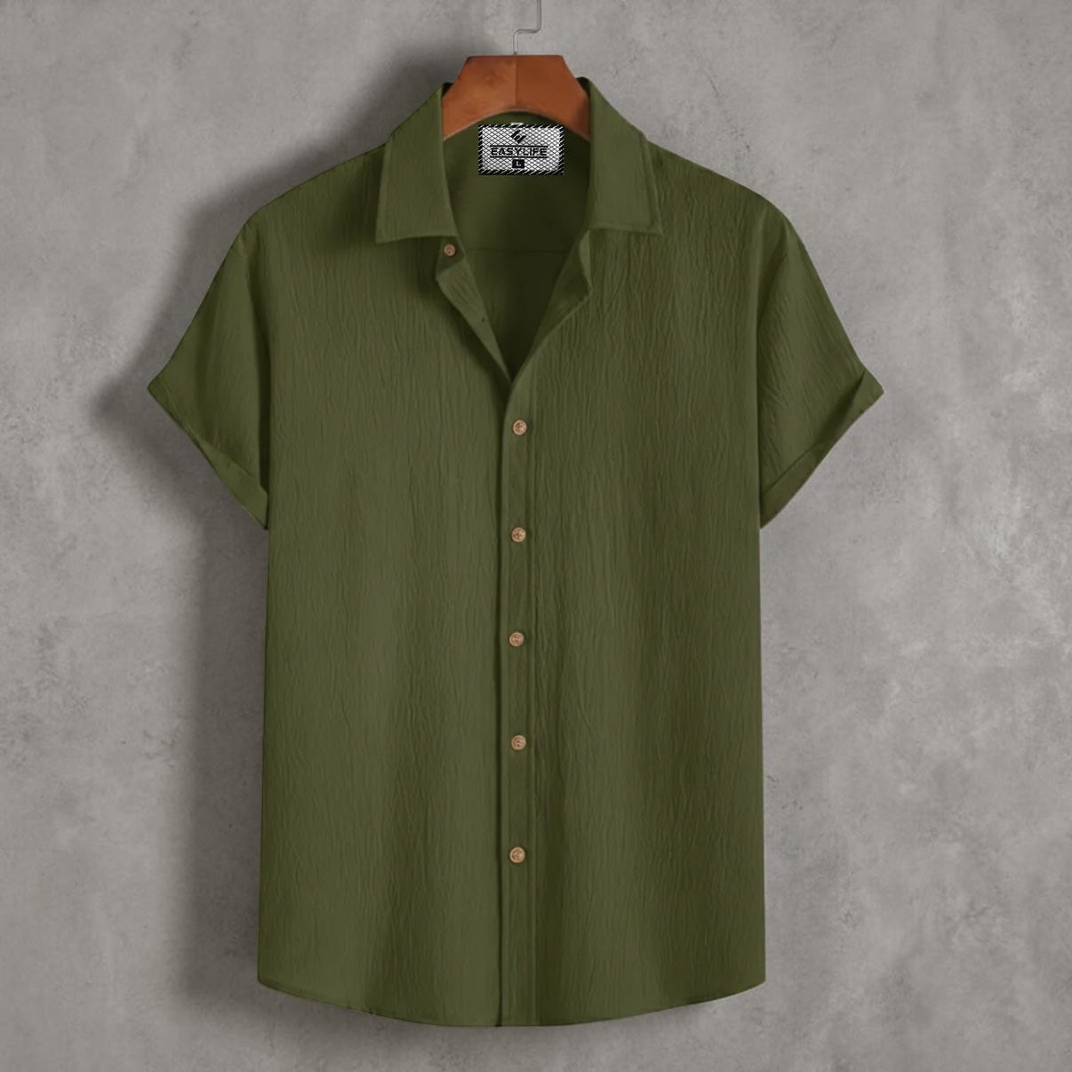 Zafran Half Sleeve Shirt - Olive