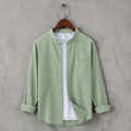 Bend collar full sleeve casual shirt Light Lemon