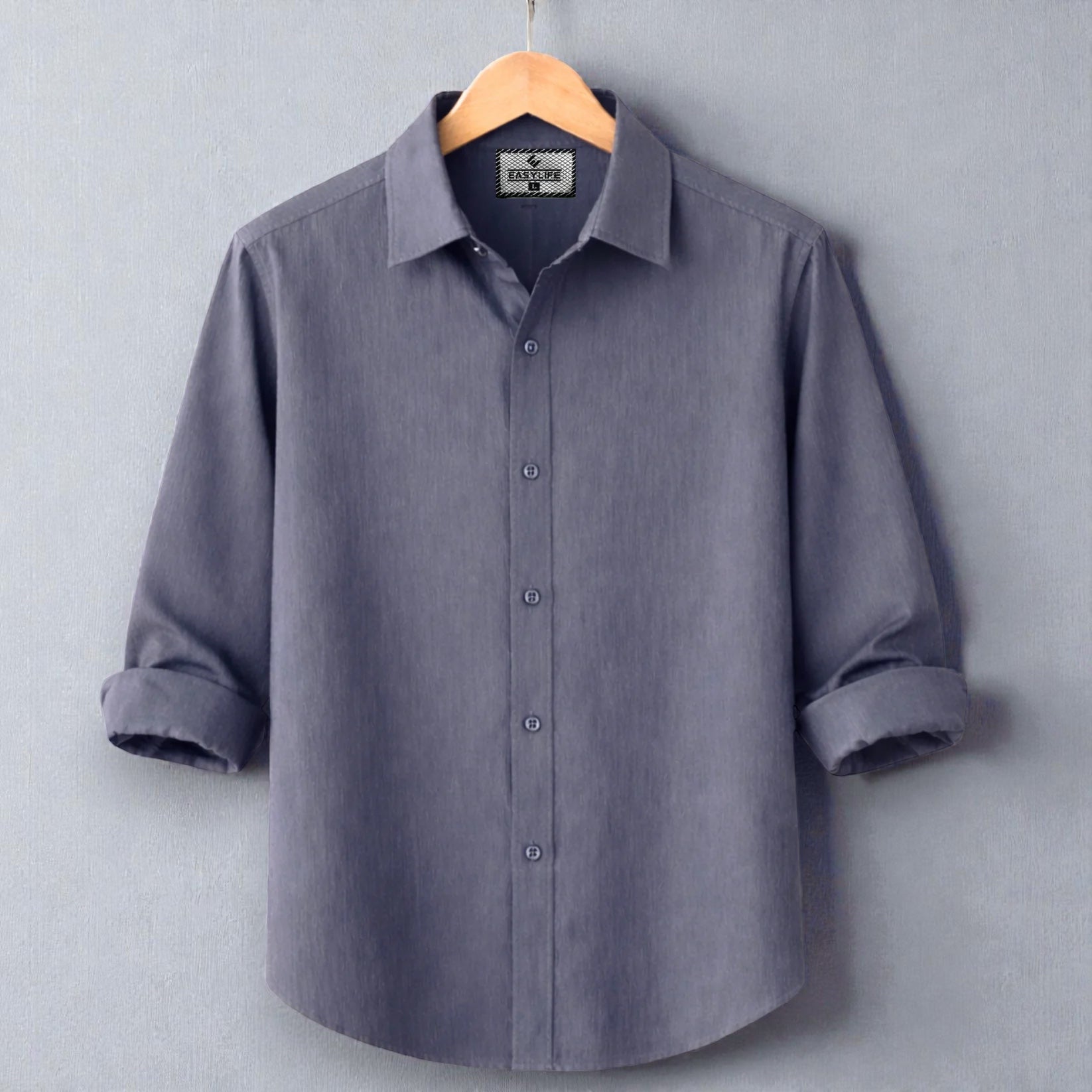Premium Zafran Full Sleeve Shirt - Ash