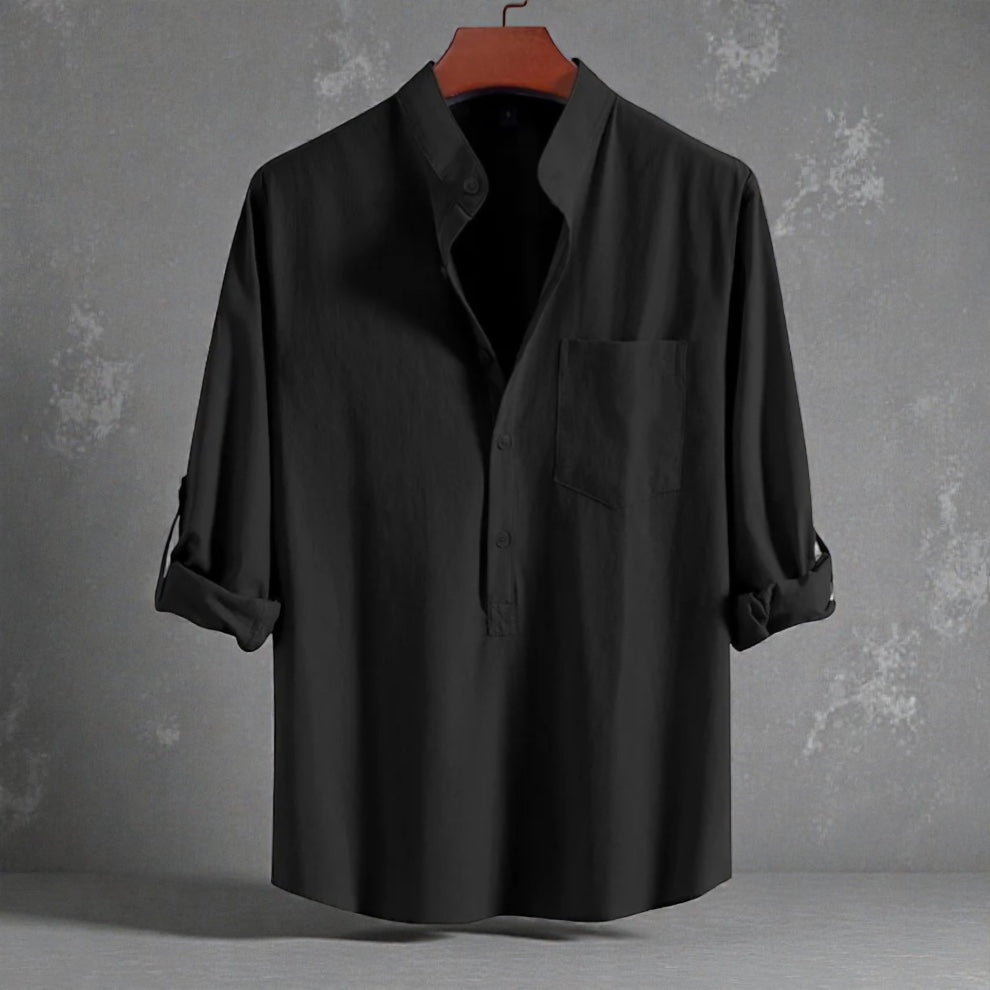 Luxury Full Sleeve Katua - Black