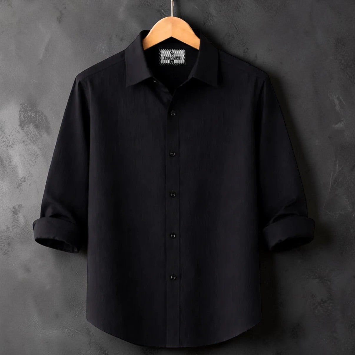 Premium Zafran Full Sleeve Shirt - Black