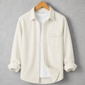 Single Pocket Casual Shirt - Cream