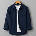 Single Pocket Casual Shirt - Navy Blue