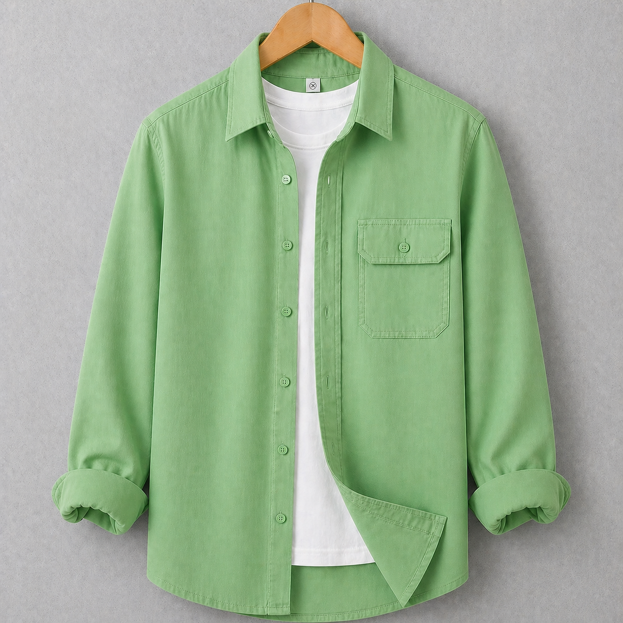 Single Pocket Casual Shirt - Lemon