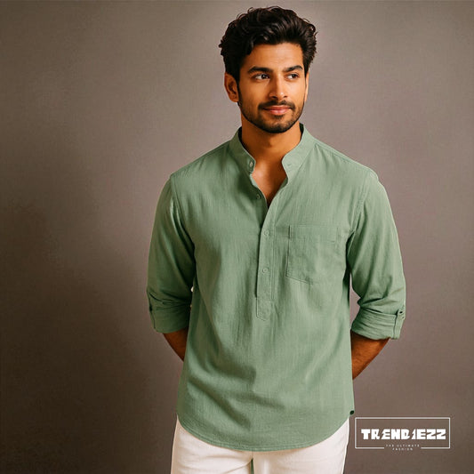 Luxury Full Sleeve Katua - Sea Green