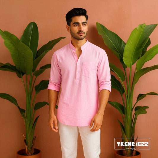Luxury Full Sleeve Katua - Baby Pink
