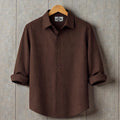 Premium Zafran Full Sleeve Shirt - Chocolate