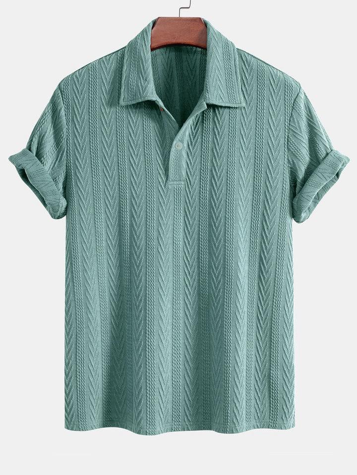 Premium Half Sleeve Polo T Shirt - Light Sky