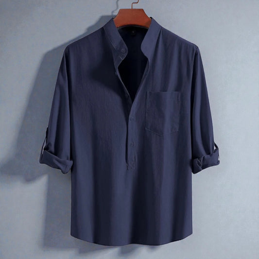 Luxury Full Sleeve Katua - Navy Blue