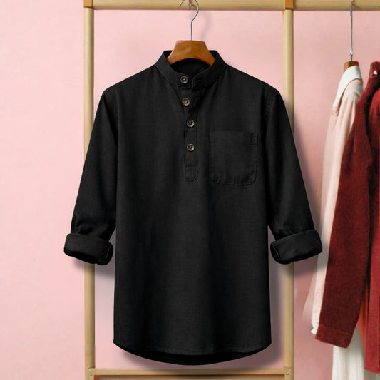 Heritage Soft Cotton Katua - Black