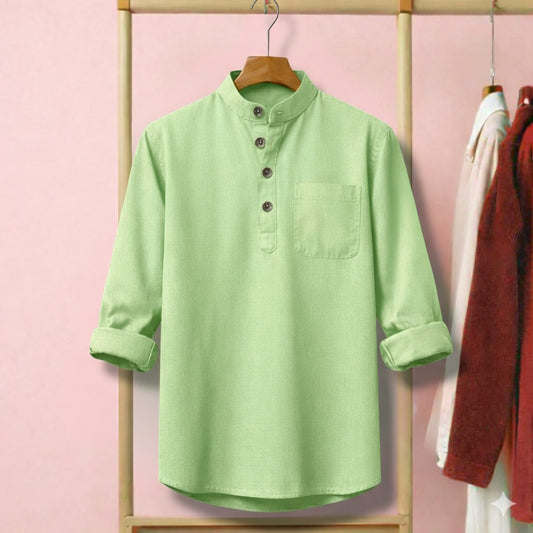 Heritage Soft Cotton Katua - Light Lemon