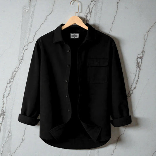 Premium Heritage Full Sleeve Shirt - Black
