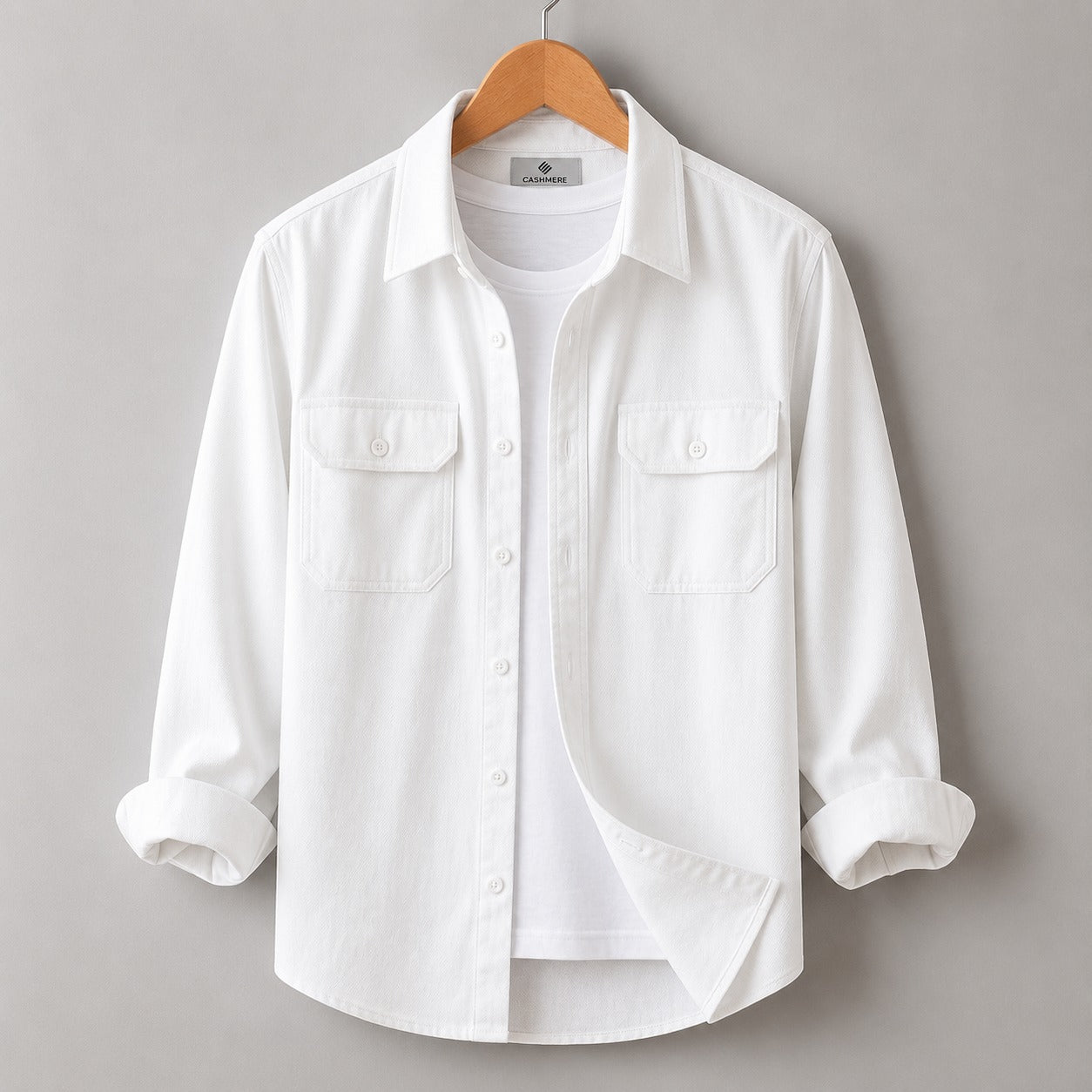 Full Sleeve Casual Shirt - White