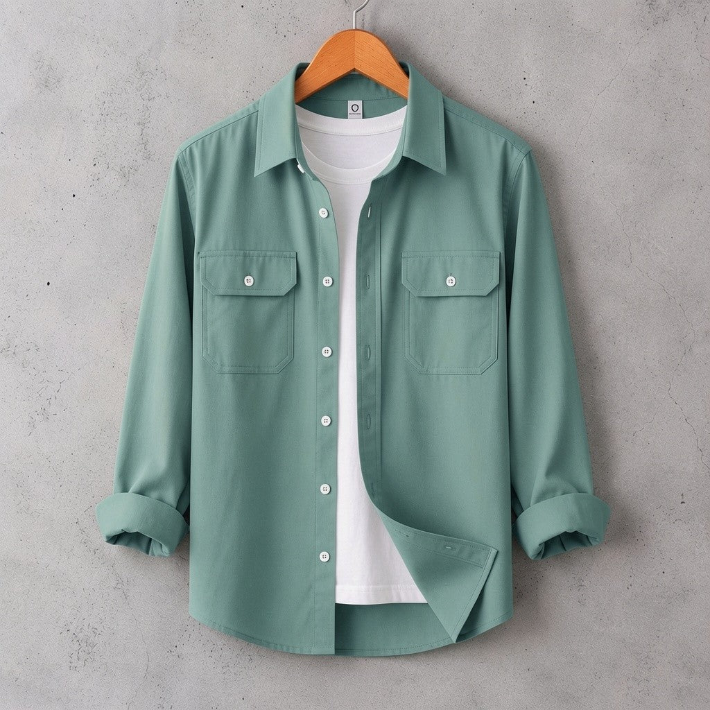 Full Sleeve Casual Shirt - Sea Green