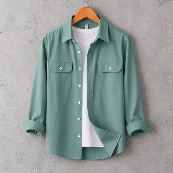 Full Sleeve Casual Shirt - Sea Green