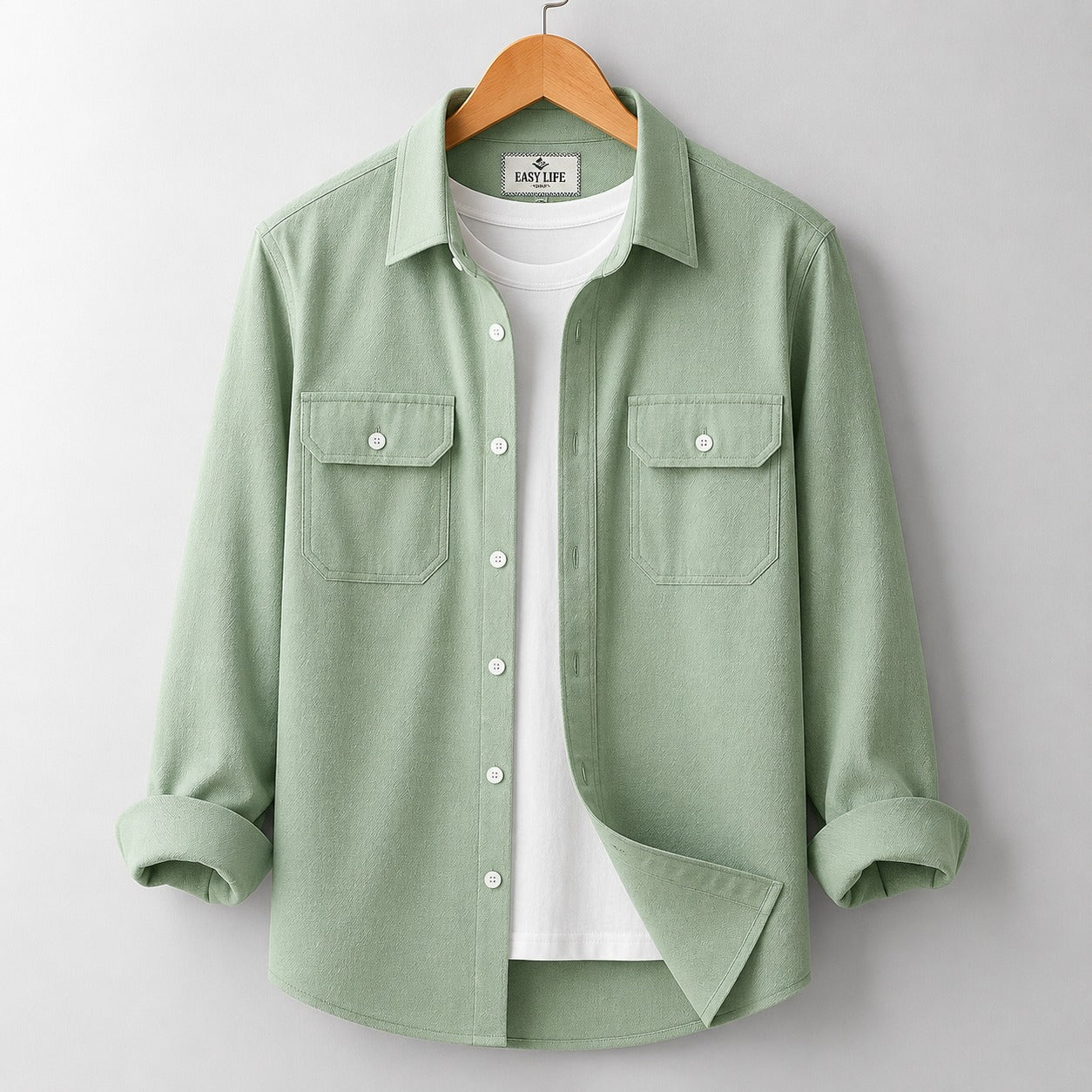 Full Sleeve Casual Shirt - Light Lemon