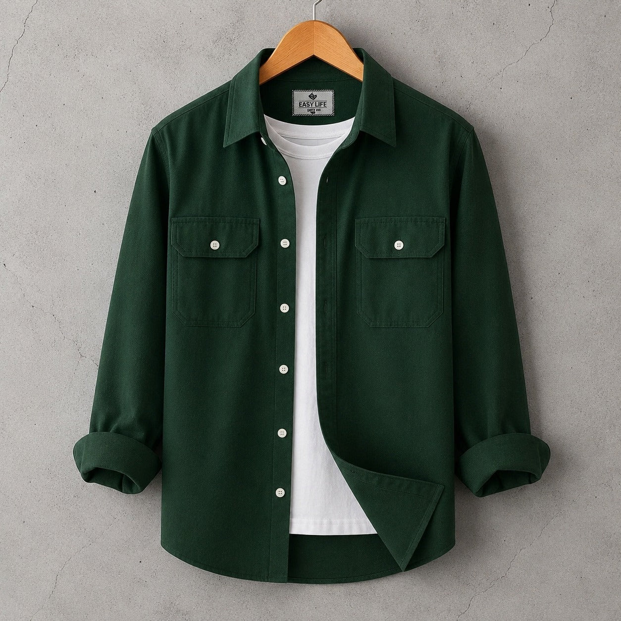 Full Sleeve Casual Shirt - Green