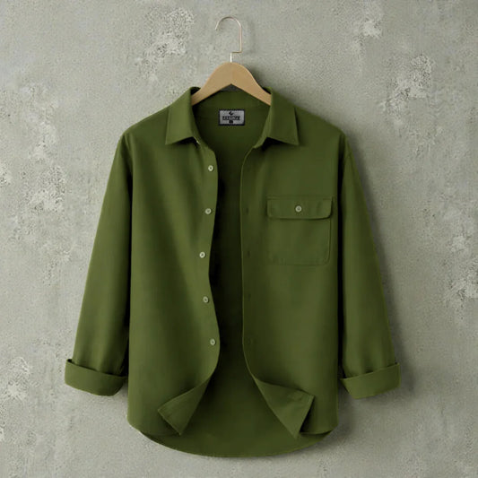 Premium Heritage Full Sleeve Shirt - Olive