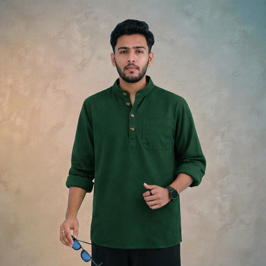 Heritage Soft Cotton Katua - Green