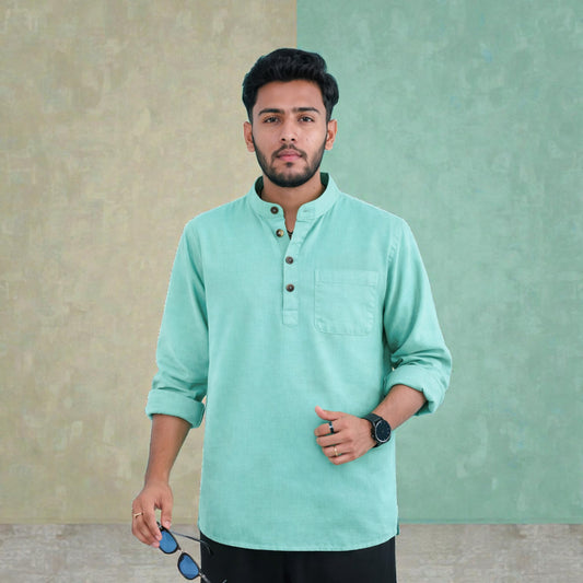 Heritage Soft Cotton Katua - Sea Green