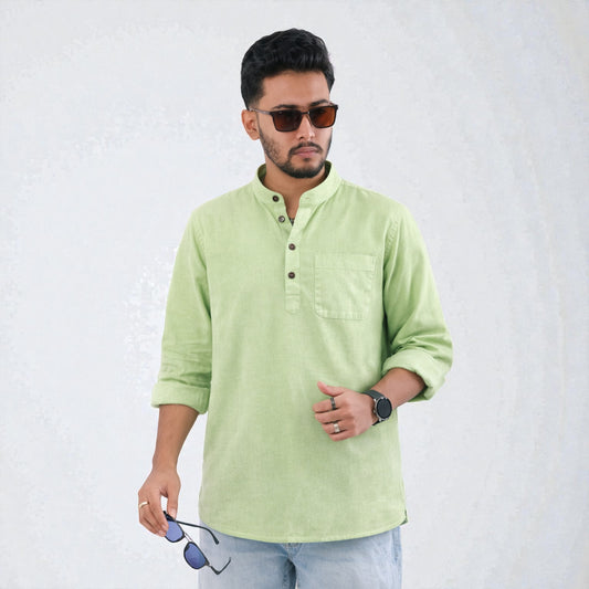 Heritage Soft Cotton Katua - Light Lemon