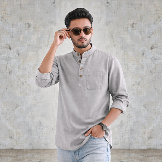 Heritage Soft Cotton Katua - Ash