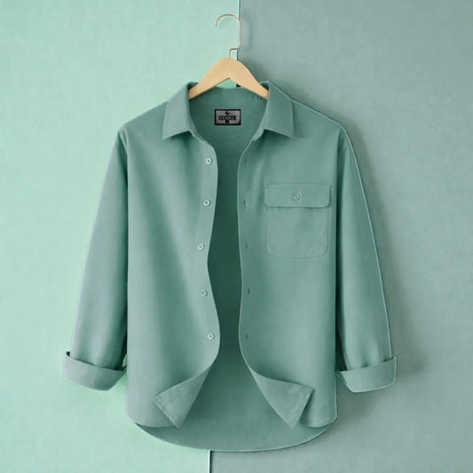 Premium Heritage Full Sleeve Shirt - Sea Green