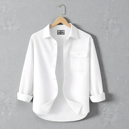 Premium Heritage Full Sleeve Shirt - White