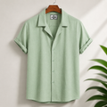 Cuban Half Sleeve Shirt - Lemon