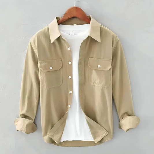 Full Sleeve Casual Shirt For Men - khaki